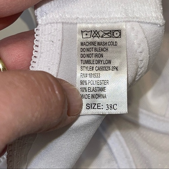 Mesh Lace Underwire T-Shirt Bra Unlined White 38C - Picture 14 of 16